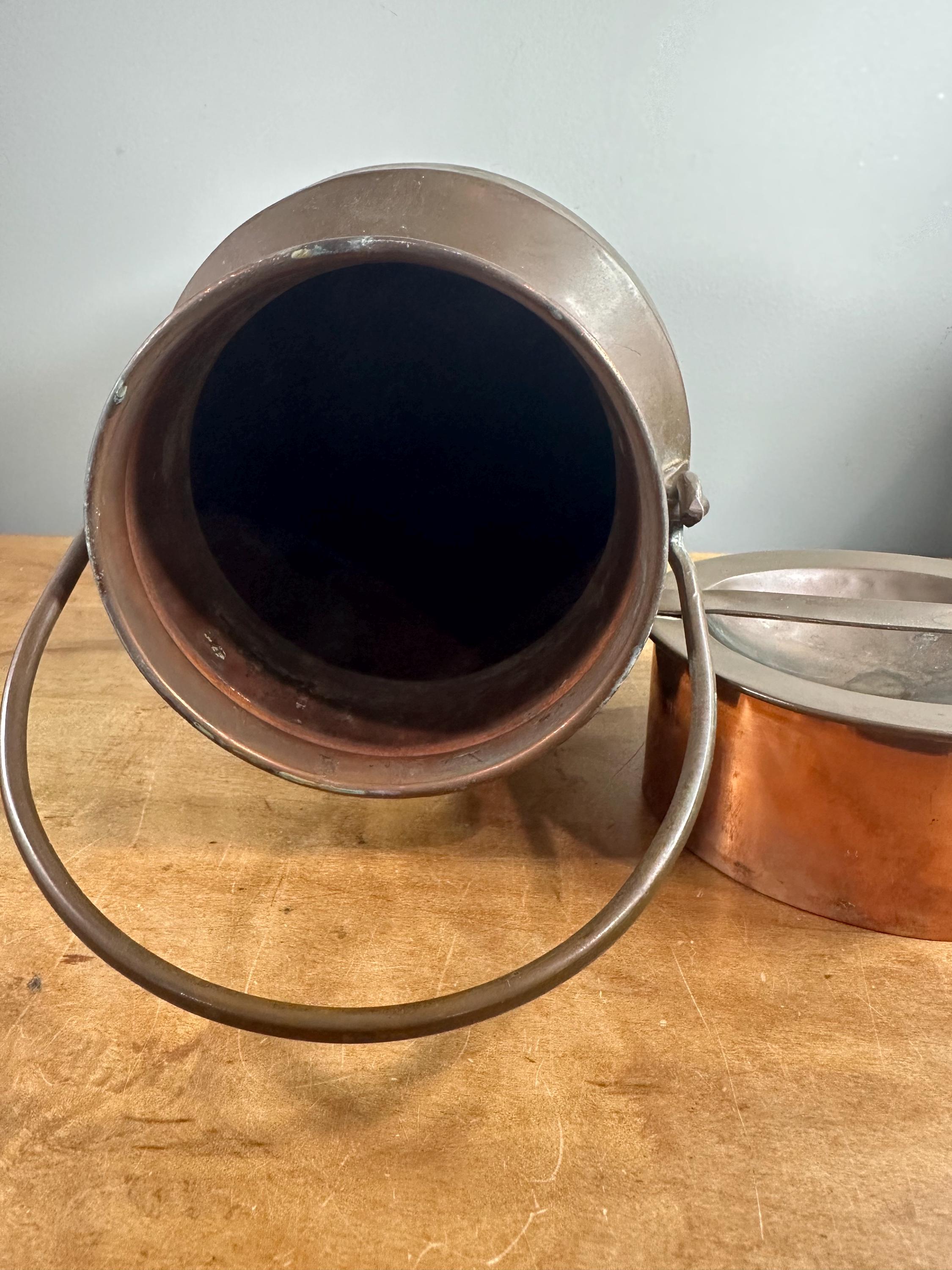銅製のミルク缶またはミルクチャーン ～大きくて重い～ フランスの