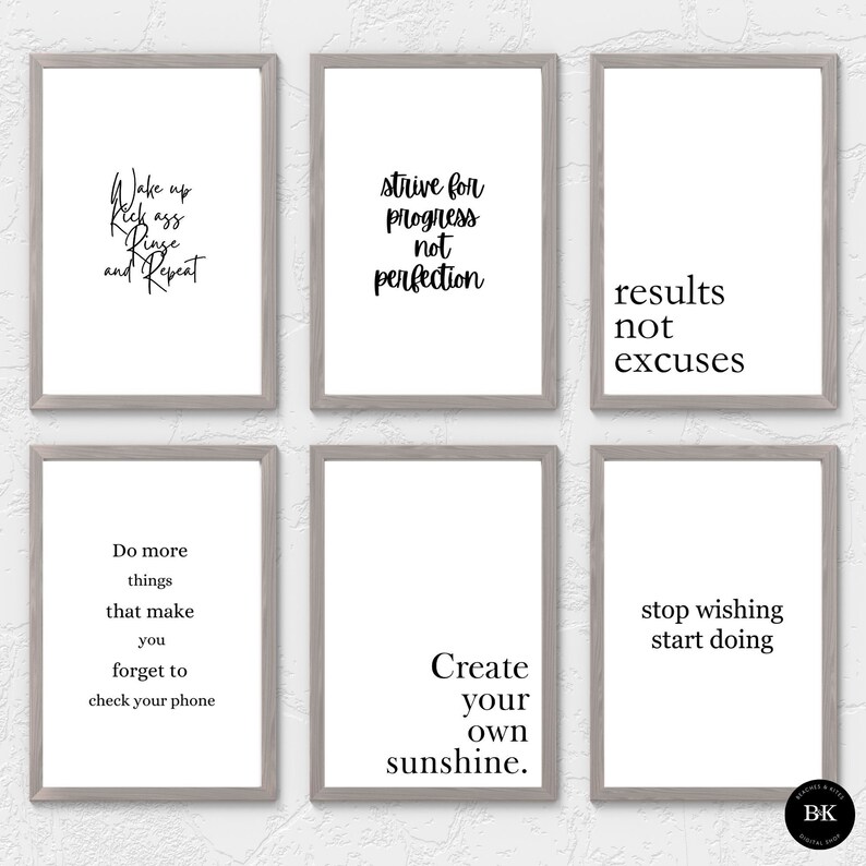 Printable Wall Posters Quotes About Life Downloadable Print in Many ...