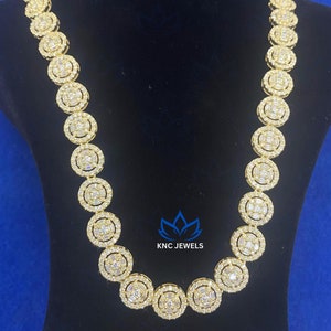 Moissanite Iced Out Chain Bling Hip Hop Naszyjnik, Hip Hop Miami, Raper Gift Nickel Free, Moissanite Alternate Men's Iced Cuban Link Chain