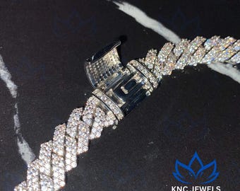 2 Piezas Relojes De Hombre Con Pulsera Diamante Bling Miami Cadena Cubana Pulsera Con Hip Hop De Oro De Lujo Mujeres I.497294518 - Foto 13