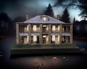 Inspired by Texas Chainsaw Massacre 2003, Horror Movie House Handmade Diorama, Limited Edition Collectible Model, Miniature Horror House