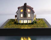 Amityville Horror House Diorama | Handmade Miniature, Collectible Horror Film Art
