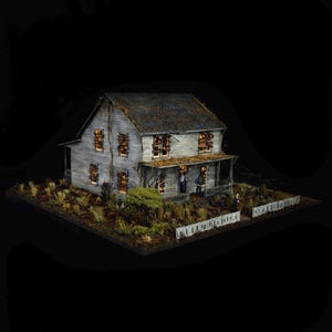 Pre-Order, Inspired by Halloween Resurrection, Handmade Haunted Myers House Horror Diorama, Miniature House, Limited Edition Collectible Art