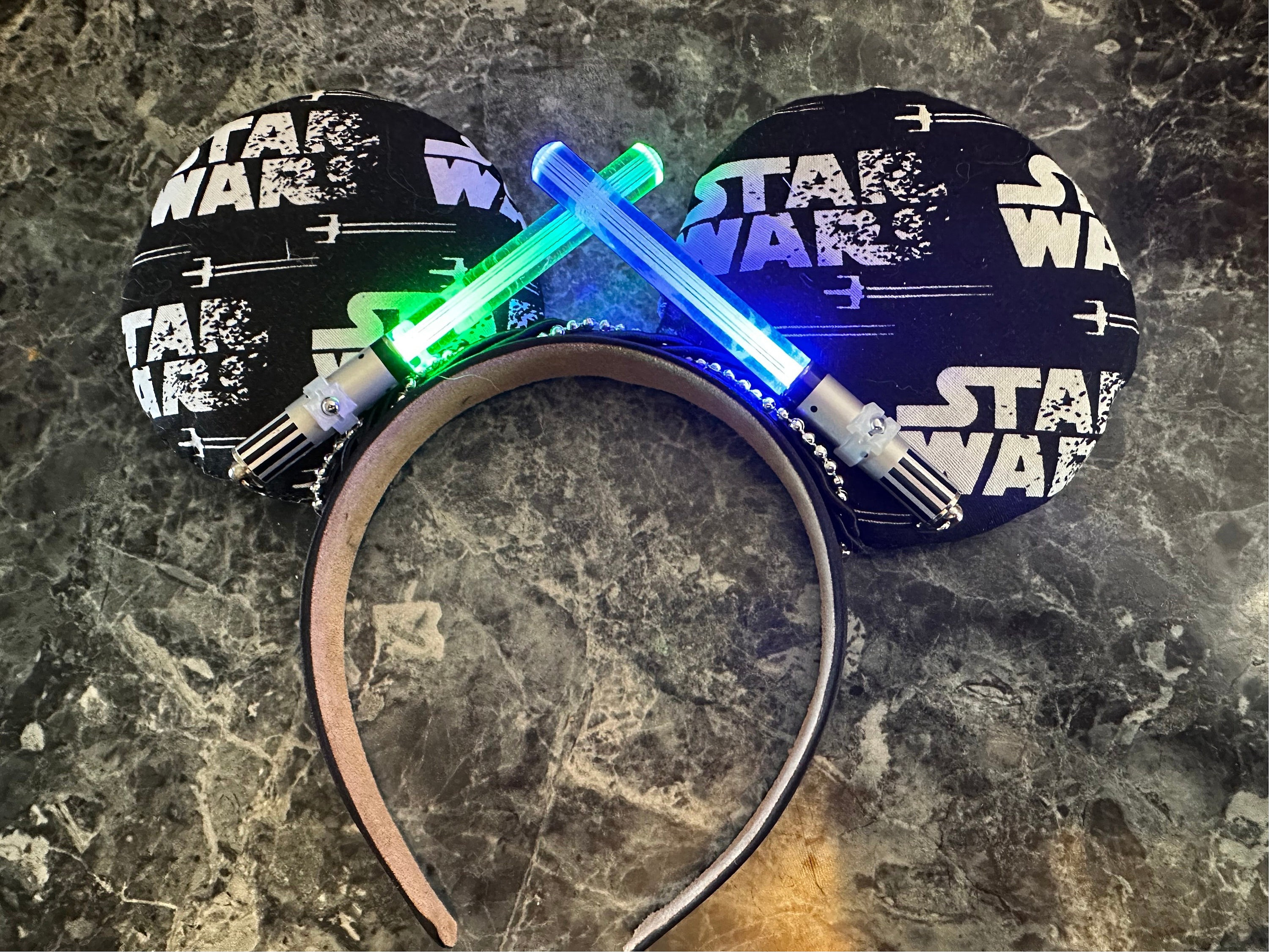 Star Wars Lightsaber Mickey Minnie Ears Etsy