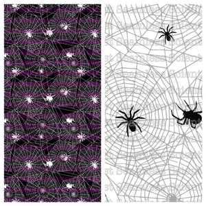 Spiders and Webs Digital Seamless File