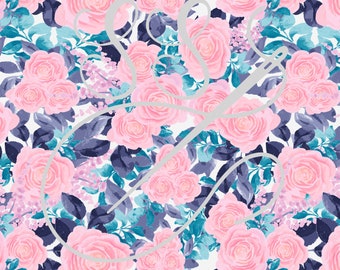 Peachy Pink Roses seamless file