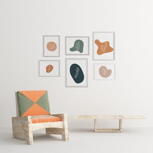 Boho Plant Wall art semplice set di 6