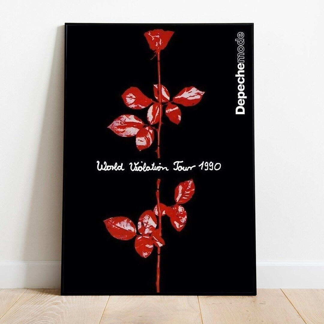 Depeche Mode World Your 1990 Poster Depeche Mode Poster Etsy