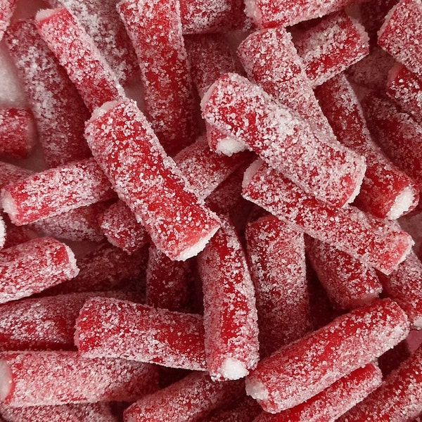 Kingsway Sour Strawberry Pencil Bites | Pick and Mix | Sweet Treat | Mother’s Day | Easter | Birthday Gift | Wedding Gift