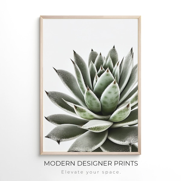 Succulent Print | Botanical Print | Printable Art | Instant download | Modern Minimalist Poster | Printable Wall Decor | Nature Wall Décor