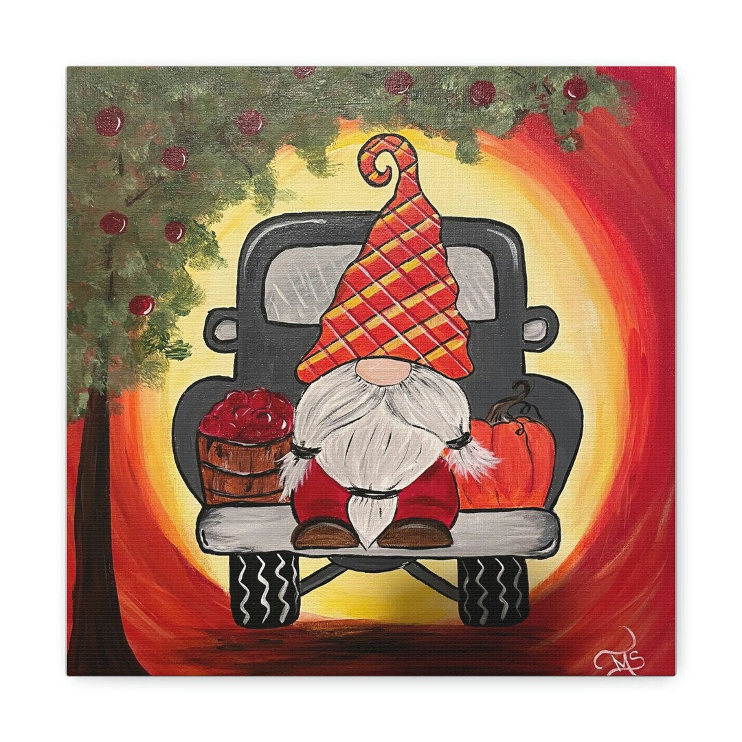 Cute Gnome Wall Art Original Wall Art Gift Mom Wall Gift for Grandma