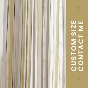 Modern Striped Curtains for Living Room, Bedroom, Custom Size, Vertical Stripes Window Curtain Panels, Home Decor
