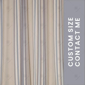 One Panel Modern Striped Curtain, Minimalist Living Room Drape, Simple Bedroom Window Treatment, Elegant Neutral Tone Curtain for Home Decor