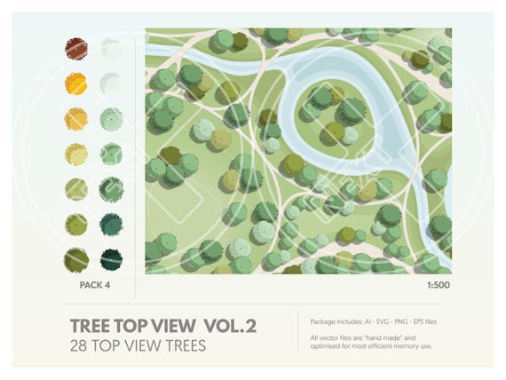 Treeplan Object Tree Plan View Illustrator