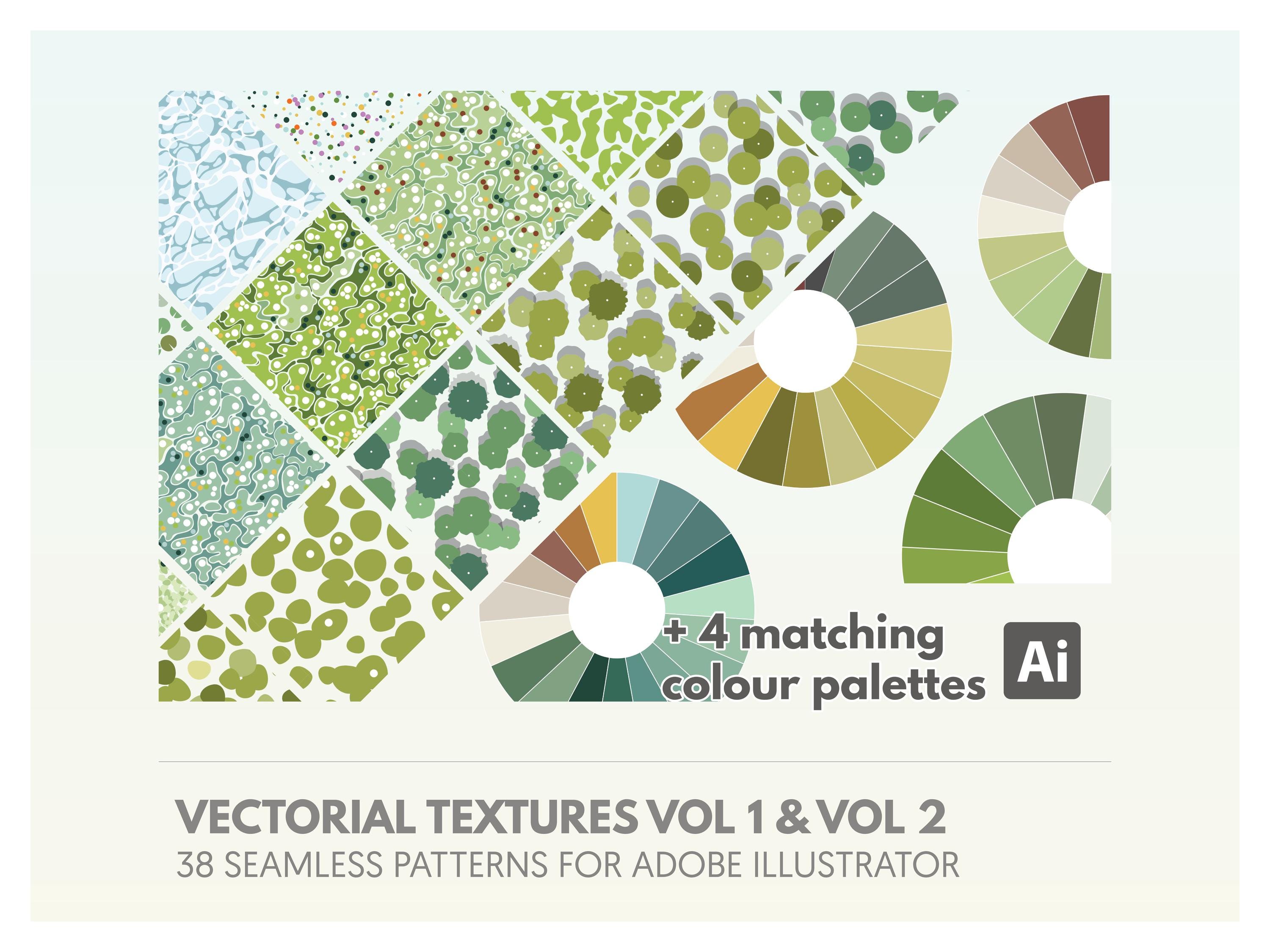 Vectorial Textures | COMPLETE PACK | 38 Seamless Patterns | Geometric ...