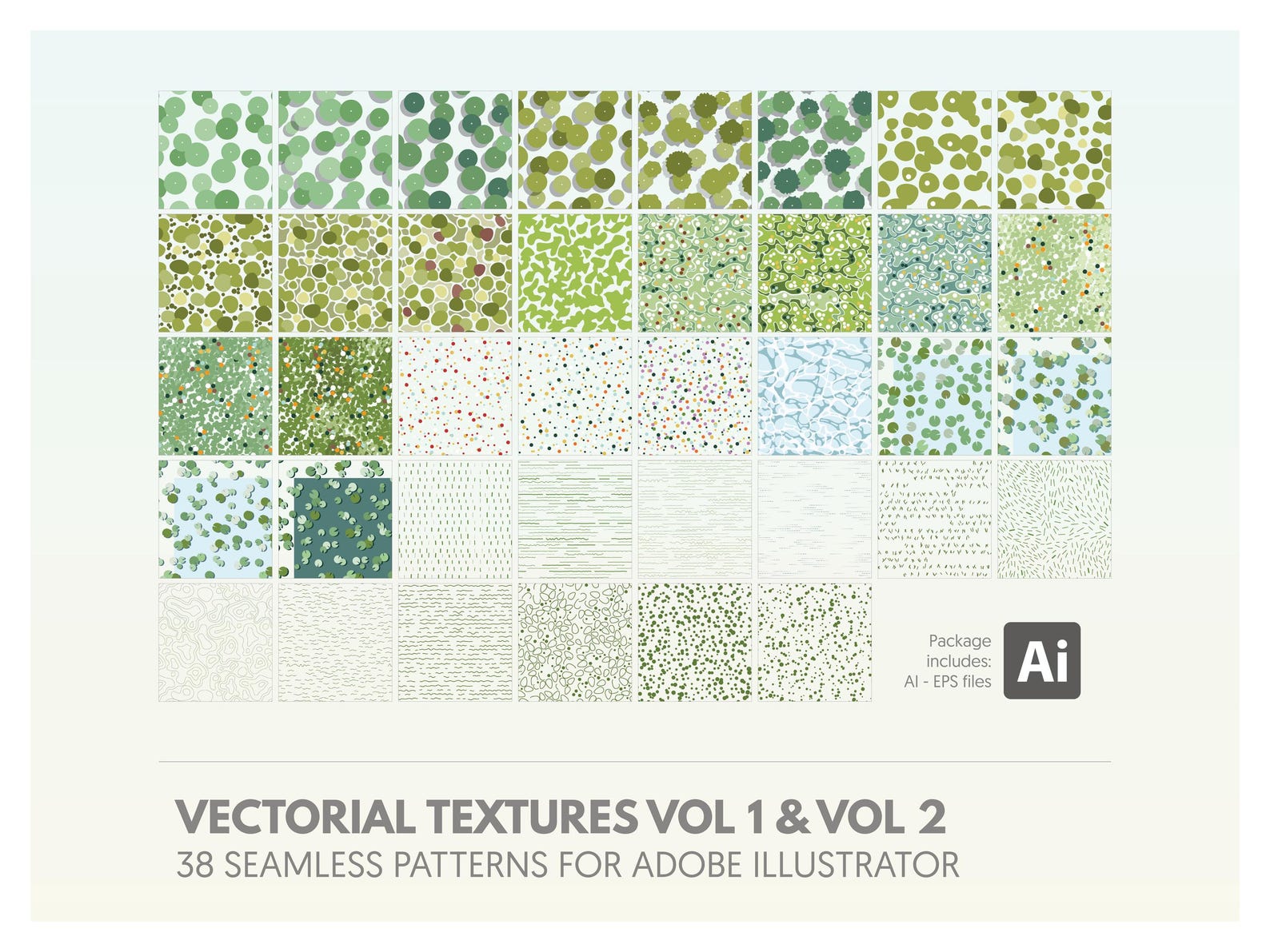 Rn Vector Patterns Vectorial Textures | COMPLETE PACK | 38 Seamless Patterns | Geometric ...