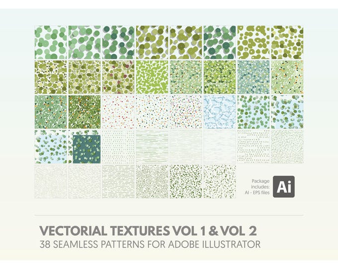 Flat Vector Swatches – Landscape Textures – Adobe Illustrator Pattern ...