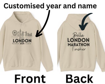 London marathoner hooded sweatshirt, Marathon Gift, Marathon runner finisher sweater, Running gifts, run shirt, Unisex Hooded Sweatshirt