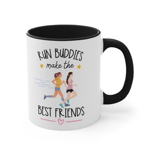 Mug personnalisé Run Buddy, cadeau pour ami qui court, cadeau meilleur ami, petit ami, mug cadeau running Buddy, nom personnalisé, tasse à café décorative, 11 oz