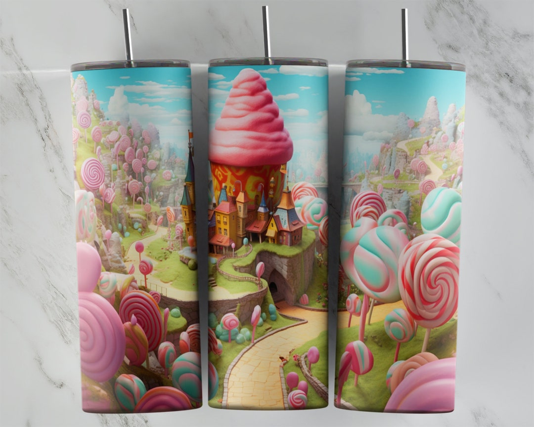 Vast Candyland Png Tumbler Wrap Sublimation Design Skinny Etsy