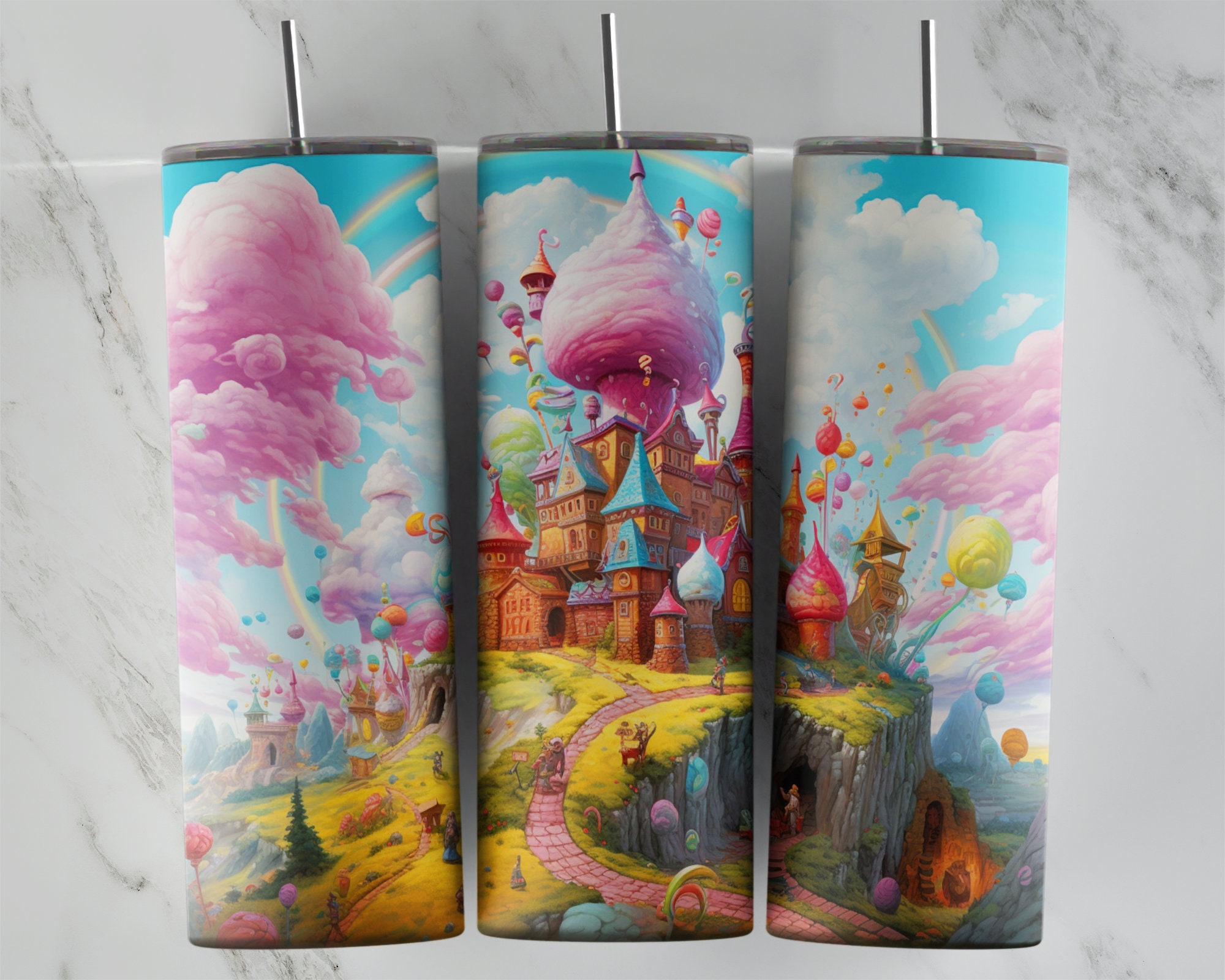 Vast Candyland Png Tumbler Wrap Sublimation Design Skinny Etsy