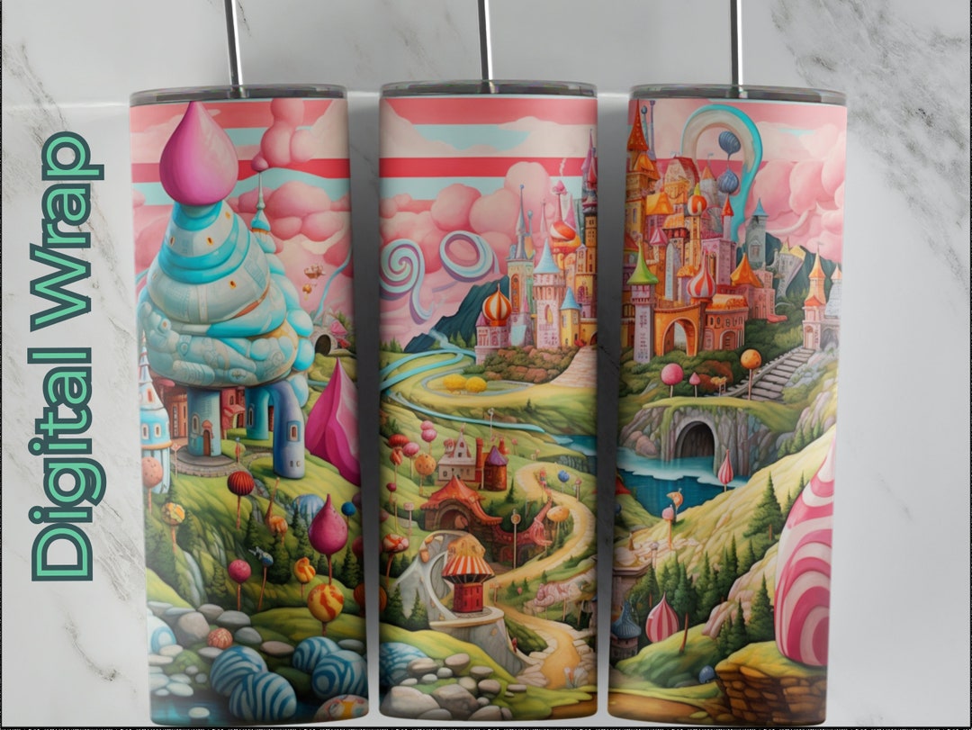 Vast Candyland Png Tumbler Wrap Sublimation Design Skinny Etsy