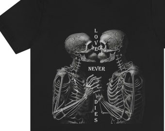 Vintage Fashion Victim Love Never Dies Skull Movie 1994 T-shirt M