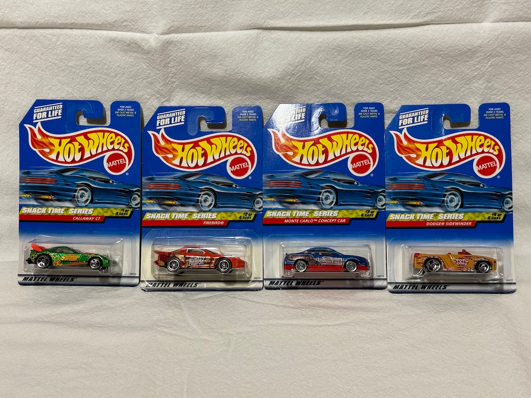 Hot Wheels Callaway C7 – Série Snack Time N°1/4, échelle 1/64, Miniature D'occasion