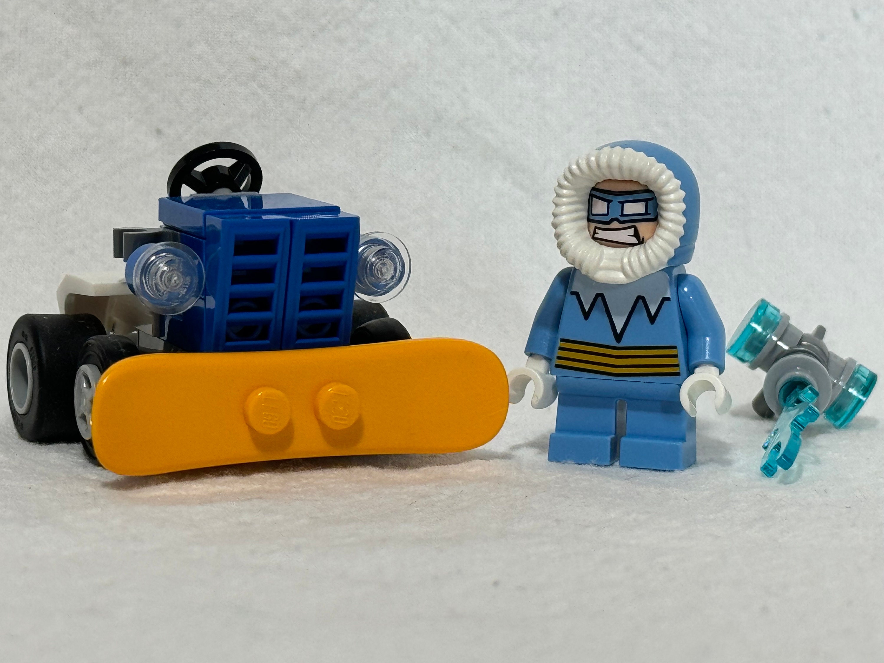 Lego Minifigure Captain Cold With Snowplow and Freeze Gun Mighty Micros DC Comics Super Heroes SH247 From Set 76063 Mint Condition Etsy