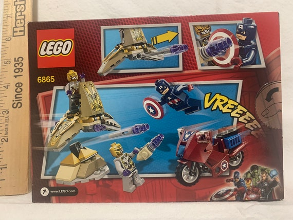 Lego 6865 Marvel Super Captain Avenging Etsy