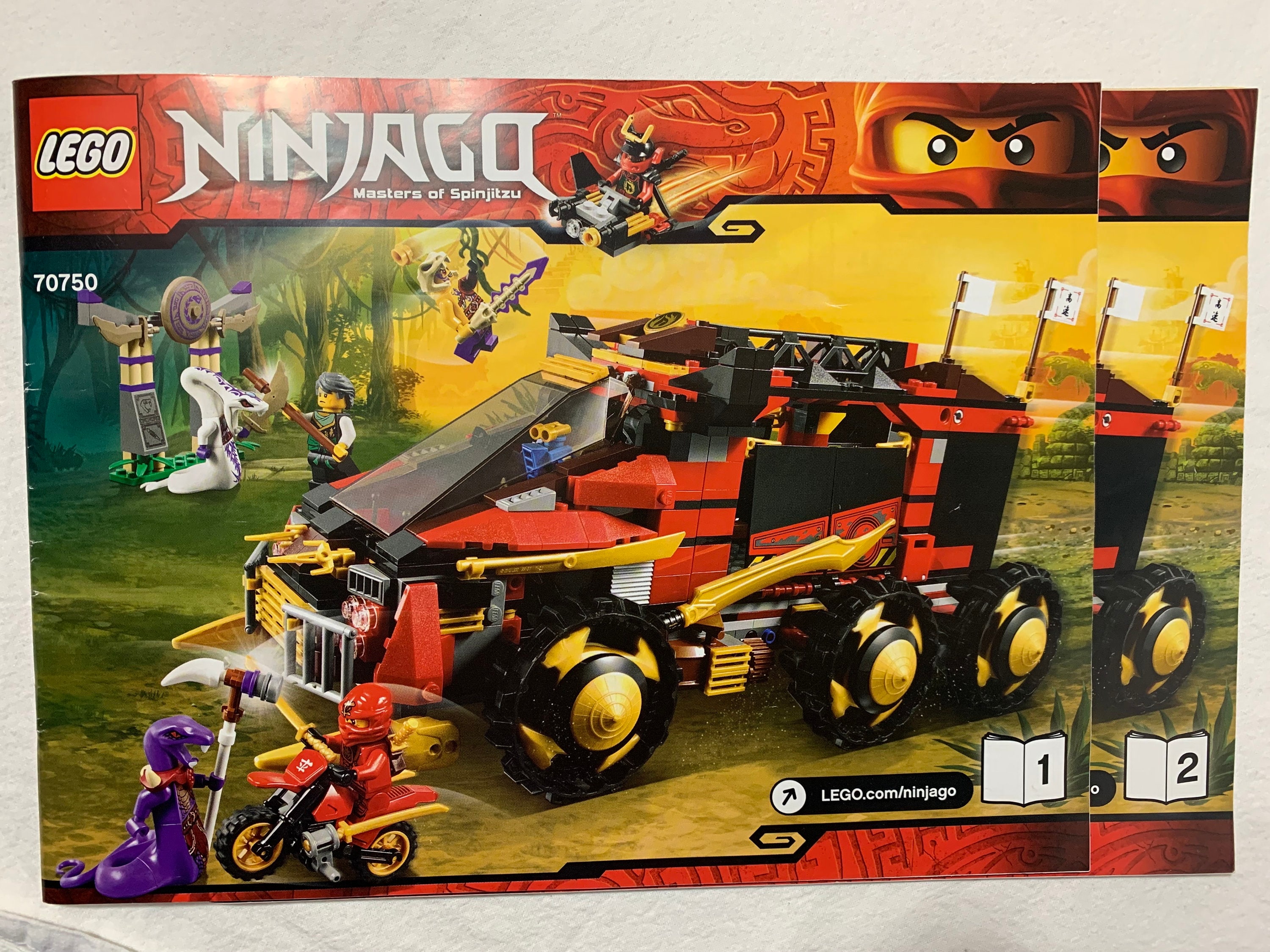 Lego Ninjago DBX Tournament of Elements 70750 With 3 Minifigures