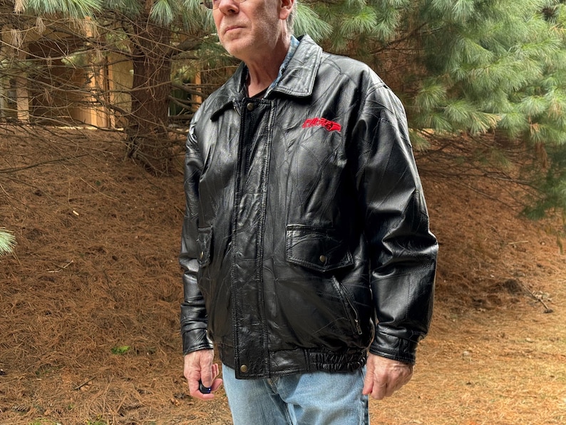 Black Leather Jacket Size 2X, F-22 Raptor Lockheed Martin 1998 ...