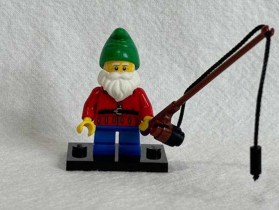 Lego Lawn Gnome Minifigure 8804 1 CMF Series 4 Retired Includes Accessories and Stand Mint Condition Fast Shipping Adult Collector Etsy
