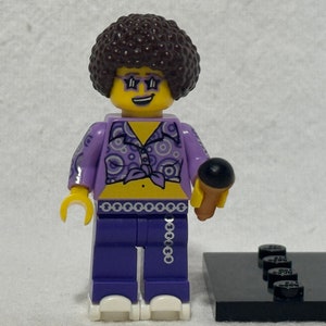 Lego Disco Diva Minifigure 71008-13 CMF Series 13, Retired, Includes Accessories Stand Instructions, Mint Condition, Fast Shipping, Adult