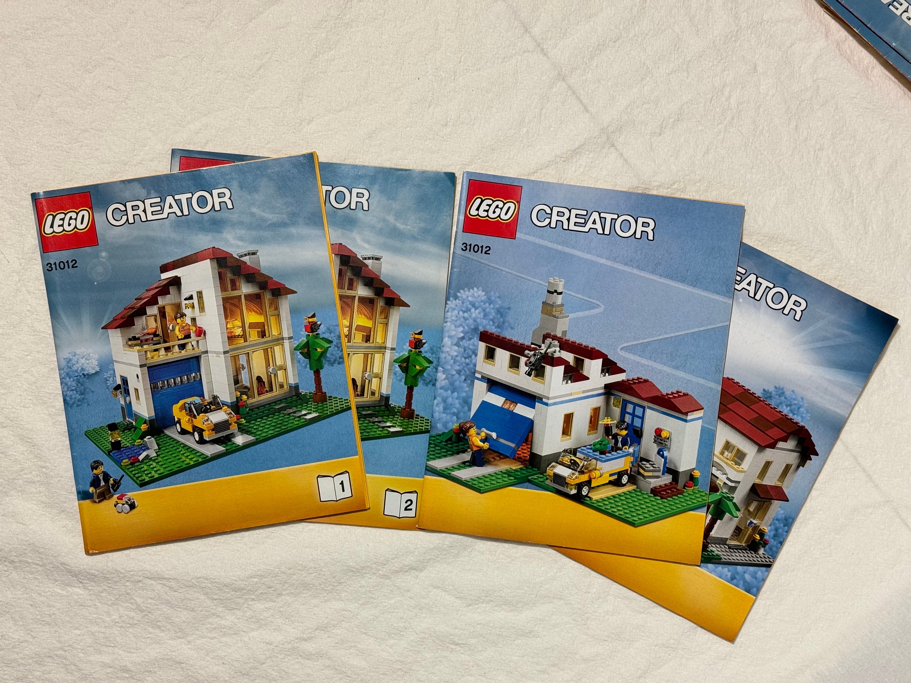 Lego 31012 INSTRUCTION MANUALS ONLY Family House Creator 3 in 1 Complete Set of 4 Books Retired Pre owned Excellent Condition Etsy