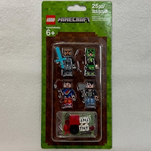 Lego Minecraft Skin Pack 853609 Minifigures Unique to This Set