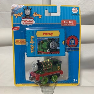 Thomas & Friends Rare Limited Edition Shiny Metallic Percy Take Along Die-Cast Metal Train LC6003, Brand New in Box Factory Sealed Packaging