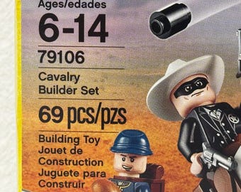 Lego 79106 The Lone Ranger Cavalry Builder Set 69 Pieces Minifigures  Unique to Set, Retired NIB New in Box Factory Sealed, Fast Shipping