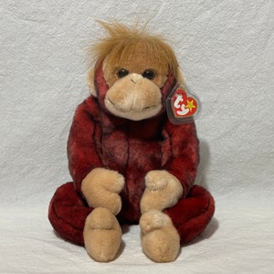 Vintage TY Beanie Buddies Buddy the Sweetheart Orangutan Beanbag ...