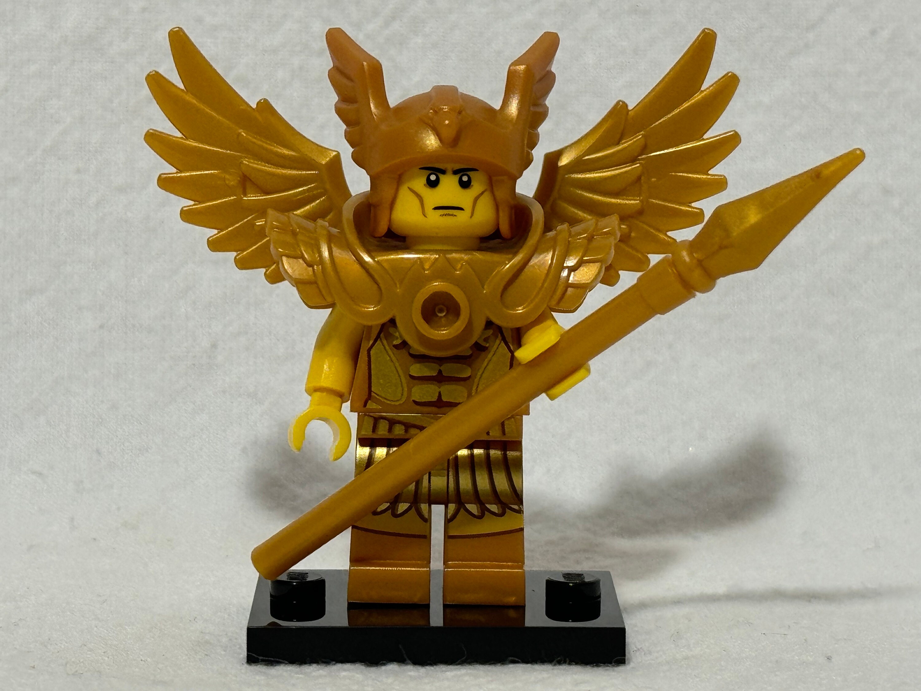 Lego Flying Golden Warrior Minifigure 71011 6 CMF Series 15 Retired Complete With Foil Pack Accessories Stand Instructions Mint Condition Etsy