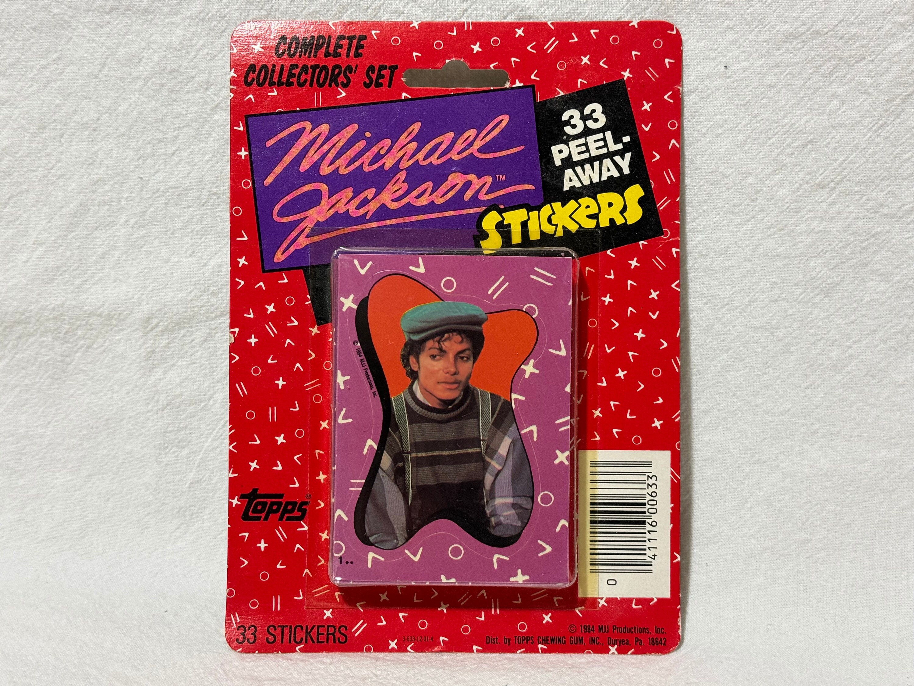 Vintage 1984 Michael Jackson Stickers, 33 Peel-away Stickers