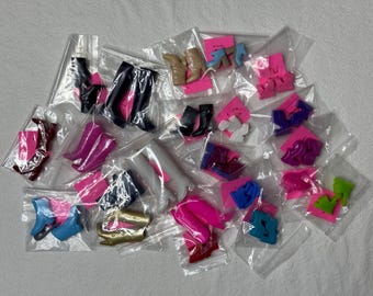 Vintage Barbie Shoes Boots Heels Flats Sandals Sneakers, 1980's - Early 2000's Your Choice, Pre-Owned, All Tested to Fit Arched Feet Barbies