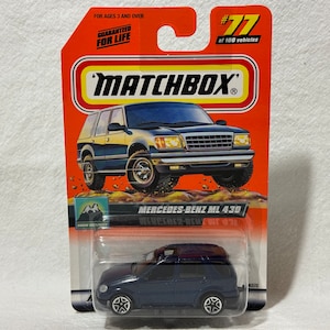 Vintage 1999 Matchbox Snow Explorer Series #77 Mercedes-Benz ML 430 Dark Blue 1:64 Die-Cast, New in Box, Factory Sealed, Fast Shipping