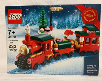 Lego 40138 Christmas Train, Seasonal 2015 Limited Edition, Retired Rare Vintage, Brand New In Factory Sealed Box, Christmas Tree Toys