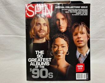Vintage SPIN Magazine September 1999 Special Collector's Issue The 90 Greatest Albums of the 90's, Kurt Cobain, Nirvana, Nevermind, 1990's