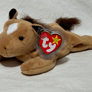 TY Original Beanie Baby Derby the Horse, Fine Hair & Mane, PE ...