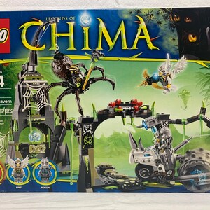 Lego 70133 Legends of Chima Spinlyn s Cavern Set Outlands 2014 Retired Brand New in Factory Sealed Box 407 Pieces 3 Minifigures Etsy India