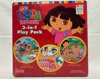 2002 Mattel Fisher Dora The Explorer Play Park Adventure Game for Ages 3  for sale online