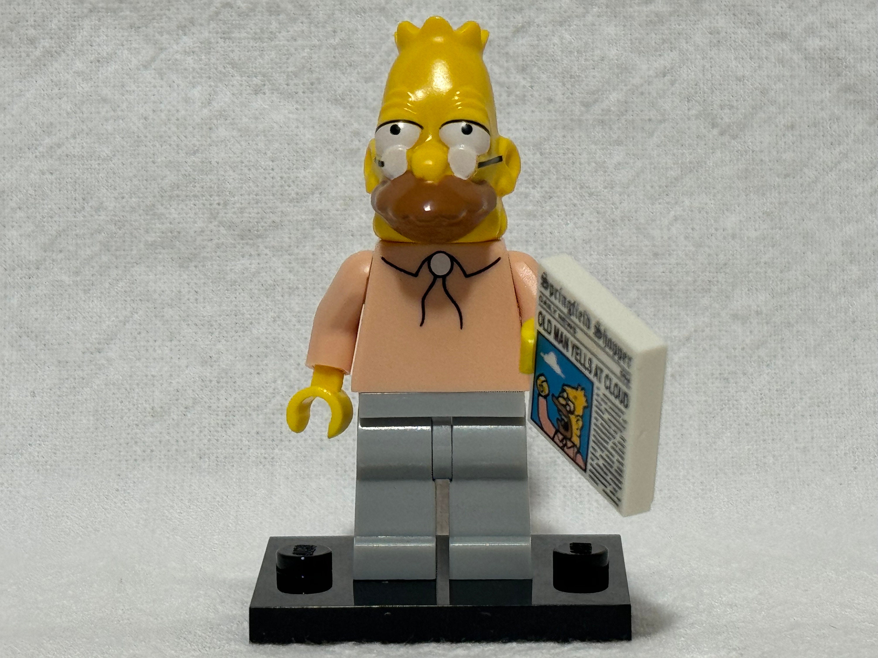Lego CMF the Simpsons Series 71005 6 Grandpa Simpson Minifigure Retired Includes Accessories and Stand Mint Condition Fast Shipping Etsy
