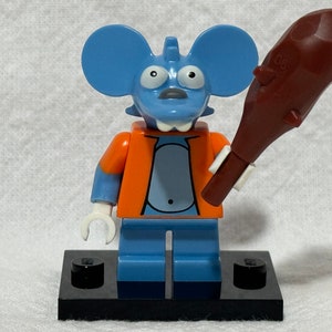 Lego CMF The Simpsons Series 71005-13 Itchy Minifigure, Retired, Includes Accessories Stand Instructions, Mint Condition, Fast Shipping